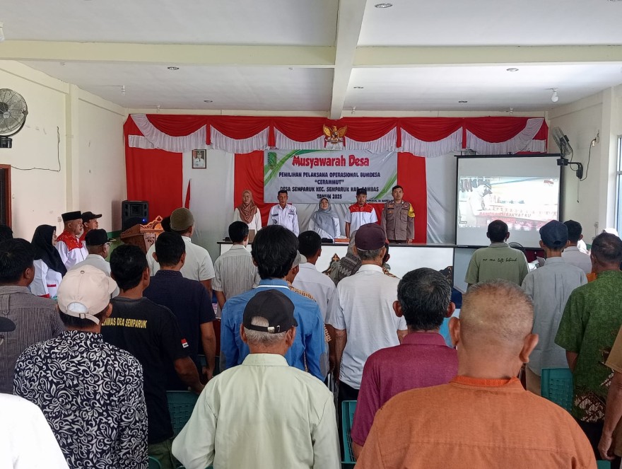 Musyawarah Desa Pemilihan Pelaksana Operasional BUM Desa CERAMMUT Desa Semparuk Periode Tahun 2025-2030